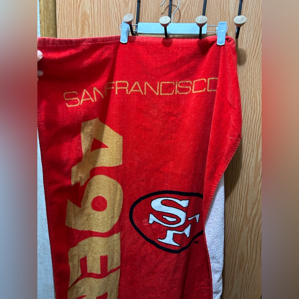 NFL San Francisco 49ers Red and Gold Towel